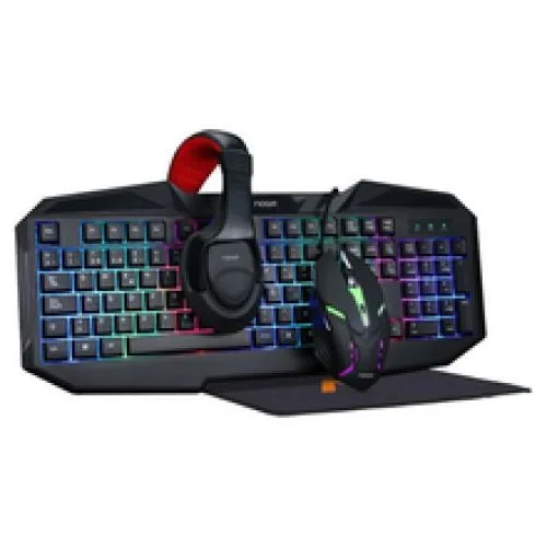 COMBO GAMER NOGA NKB-403 (TECLADO+MOUSE+AURICULAR+MOUSE PAD)