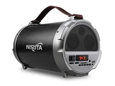 PARLANTE PORTATIL NISUTA (NS-PA11) STEREO DIGITAL CON FM, USB, SD, AUX Y DISPLAY