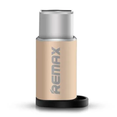 ADAPTADOR REMAX MICRO USB A USB C DORADO RA-USB1GOLD