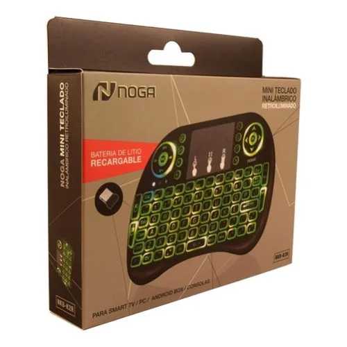 TECLADO SMART TV NOGA RETROILUMINADO K2R RGB