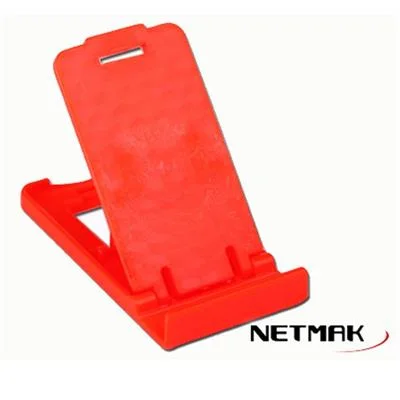 SOPORTE PORTABLE NETMAK PARA TABLET/CELULAR ROJO (NMHC11R)