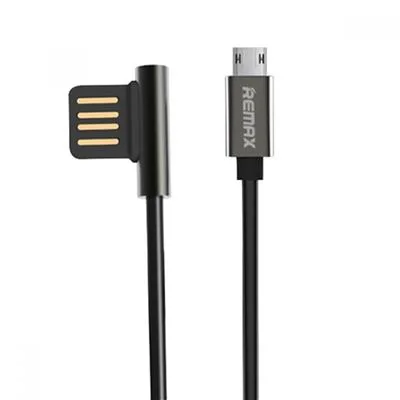 CABLE USB REMAX RC-054M MICRO USB BLACK 90º