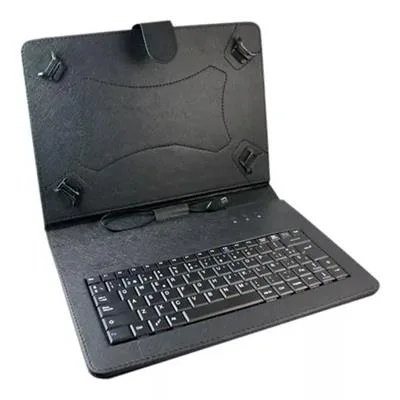 FUNDA 10' DISBYTE CON TECLADO COLOR NEGRA