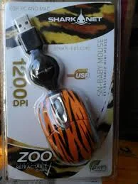 MOUSE USB SHARK  BABY RETRACTIL TIGER