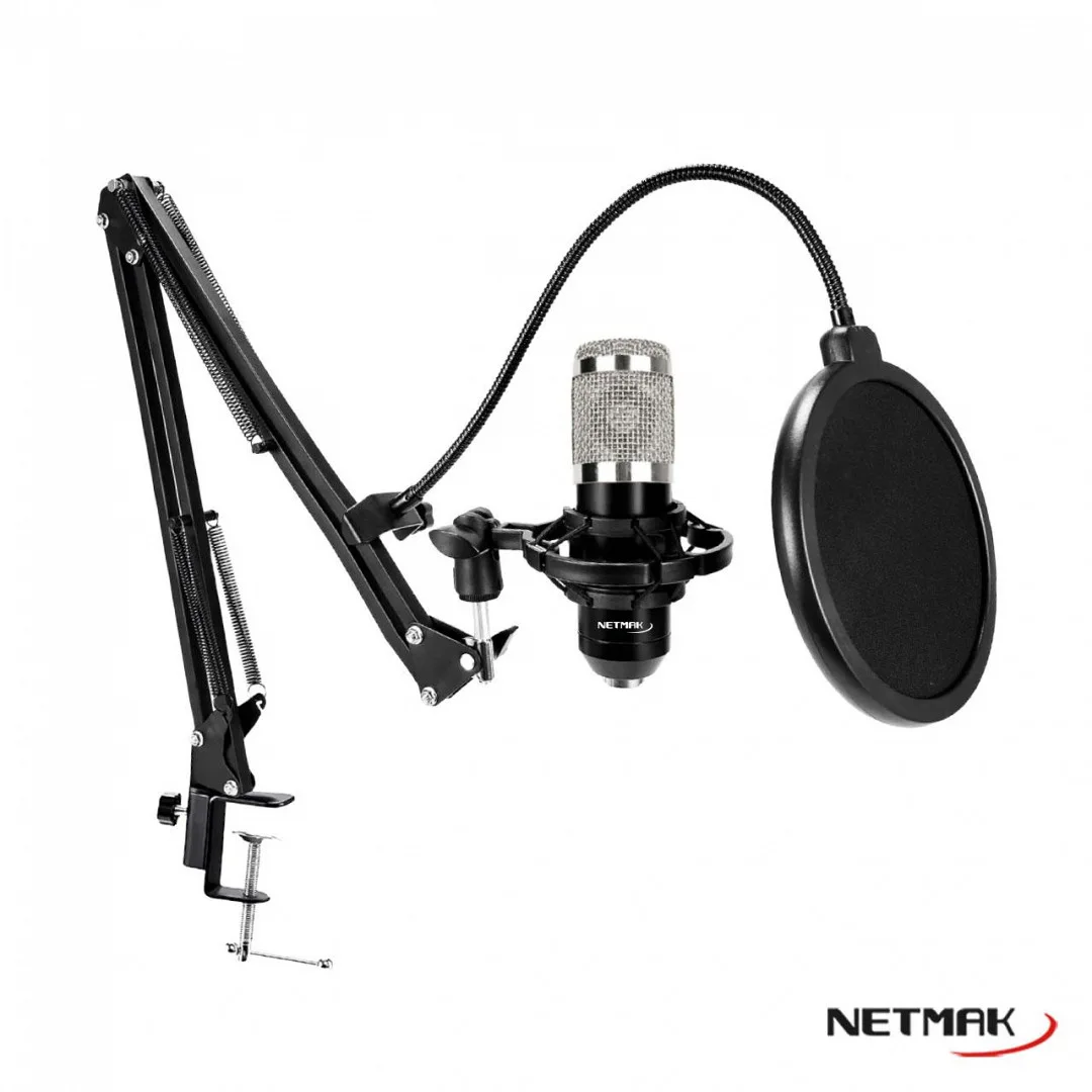 MICROFONO+BRAZO NETMAK NM-MS790 STREAMING