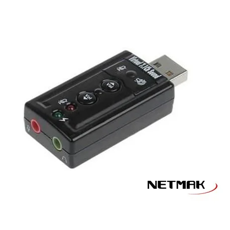 PLACA SONIDO 7.1 USB NETMAK