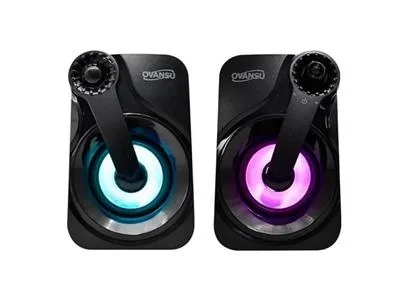 PARLANTE NISUTA OSPAU42  USB PARA PC CON LED RGB