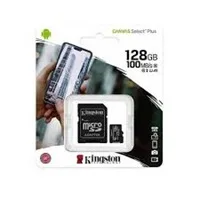 MICRO SDHC 128GB CLASE 10 KINGSTON + ADAPTADOR 100MB/S CANVAS SELECT PLUS