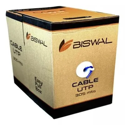 CABLE UTP CAT 5E INTERIOR BISWAL 100% COBRE 305MTS BCU50330502