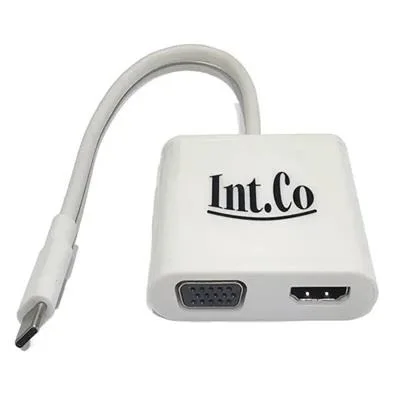 HUB USB-C A HDMI 4K VGA 1080P USB 3.0 Y CARGA PD KQ-018