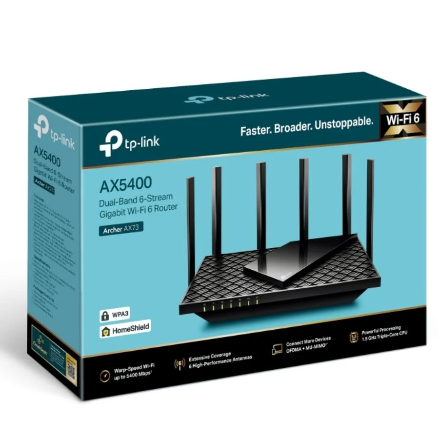 ROUTER TP-LINK ARCHER AX73 AX5400 DUAL BAND GIGABIT