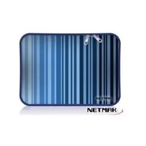 FUNDA 7" NEOPRENE RAYAS AZUL C/CIERRE