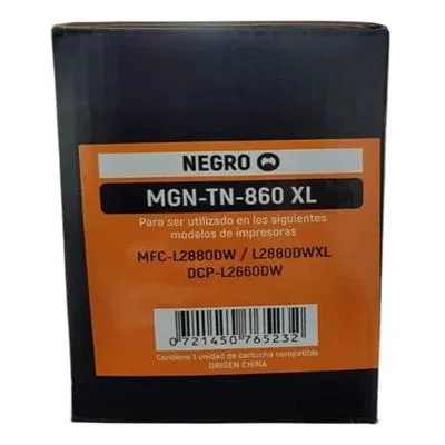 TONER NEGRO MAGNA MGN-TN860XL PARA BROTHER MFC-L2880DW/L2880DWXL/DCP-L2660DW