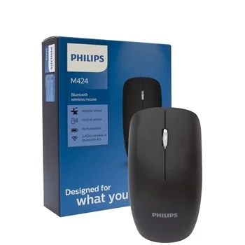 MOUSE PHILIPS M424 NEGRO BLUETOOTH 1600DPI SPK7424